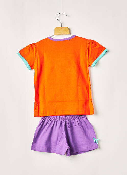 Pyjashort orange ROSE POMME pour fille