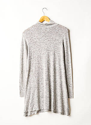 Robe pull tissage chiné manches longues gris MISSGUIDED femme