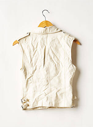 Veste simili cuir poches beige H&M femme