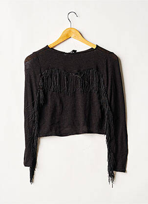 Pull stretch manches longues noir DIVIDED H&M femme