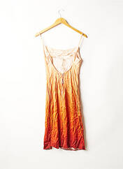 Robe mi-longue orange BERSHKA pour femme seconde vue