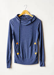 Sweat-shirt à capuche bleu DA MODA BY PRIORITY pour femme seconde vue