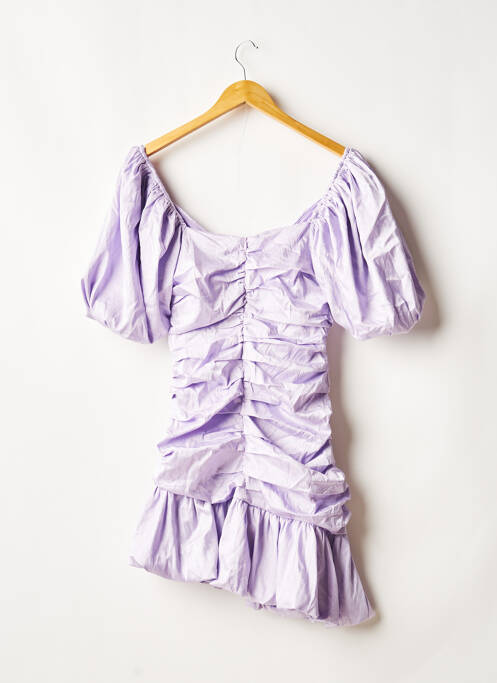 Robe courte violet LOAVIES pour femme