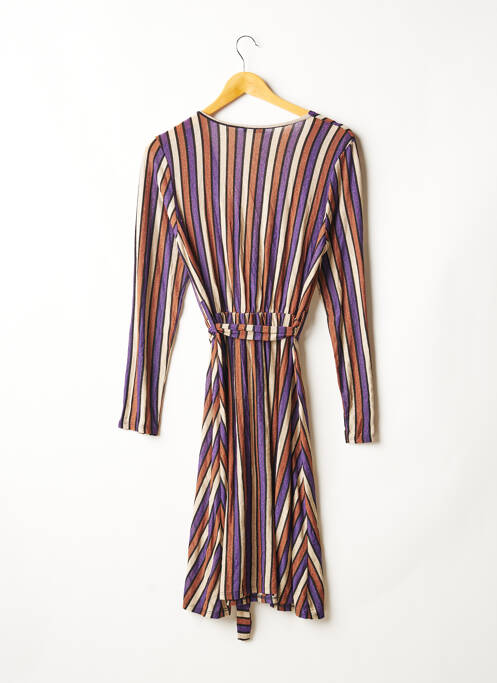 Robe mi-longue marron PRETTY WIRE pour femme