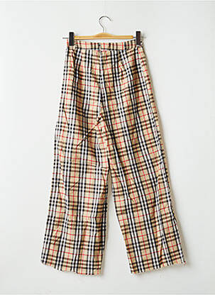 Pantalon 7/8 taille haute taille haute beige PRETTY LITTLE THING femme