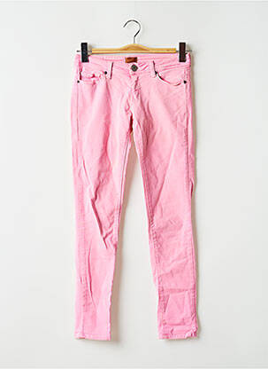 Pantalon slim taille basse taille basse rose HEARTLESS JEANS femme