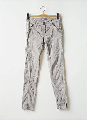 Pantalon slim stretch taille normale gris ZARA femme