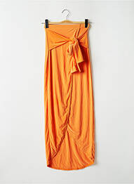 Jupe longue taille normale orange PRETTY LITTLE THING femme