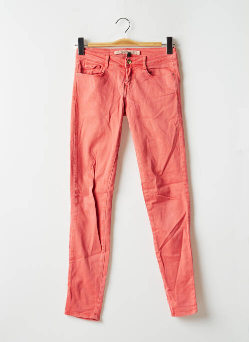 Jeans coupe slim orange ZARA pour femme
