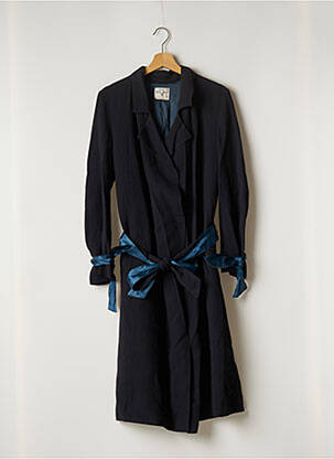 Trench poches sans capuche bleu FORTE-FORTE femme