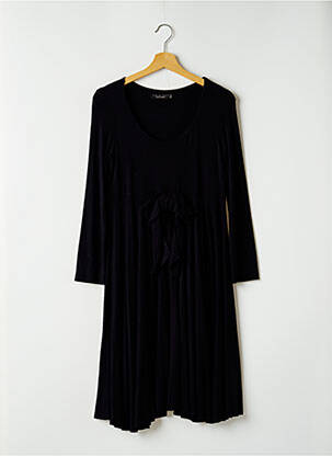 Robe mi-longue coupe évasée manches 3/4 noir TWIN-SET SIMONA BARBIERI femme