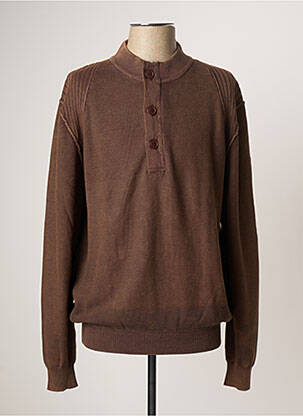 Pull marron HAJO pour homme