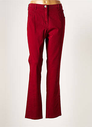 Pantalon slim rouge INVISIBLE pour femme