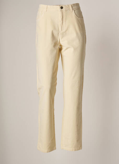 Pantalon droit beige NICE THINGS pour femme