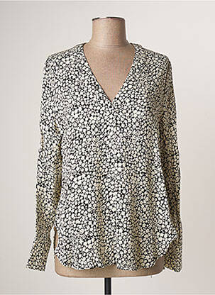 Blouse imprimé fleurs manches longues blanc SAMSOE & SAMSOE femme
