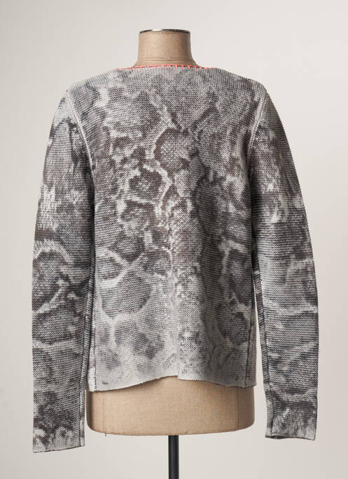 Gilet manches longues gris OUI pour femme