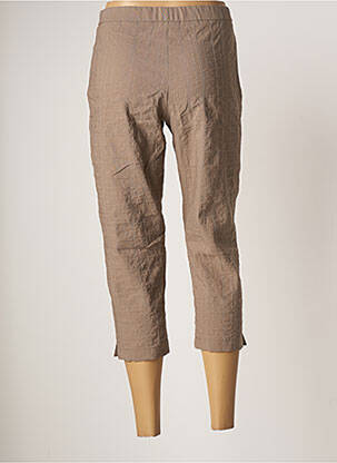 Pantacourt coupe droite taille normale marron GUY DUBOUIS femme