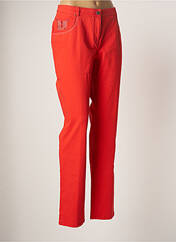 Pantalon slim orange WEINBERG pour femme seconde vue