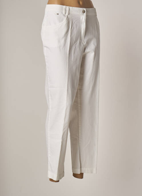 Pantalon 7/8 blanc FELINO pour femme