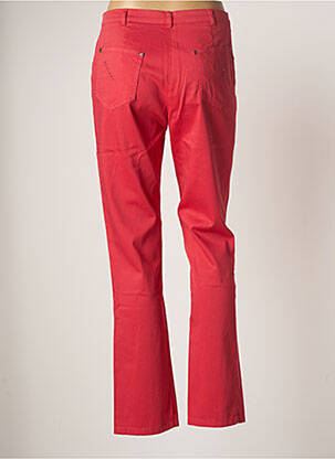 Pantalon droit stretch taille normale rose IMPULSION femme