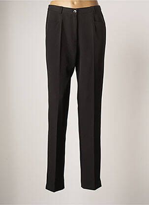 Pantalon droit noir FRANCOISE F pour femme