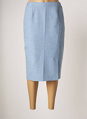 Jupe mi-longue taille à pinces bleu IMPULSION femme