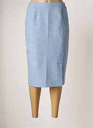 Jupe mi-longue taille à pinces bleu IMPULSION femme