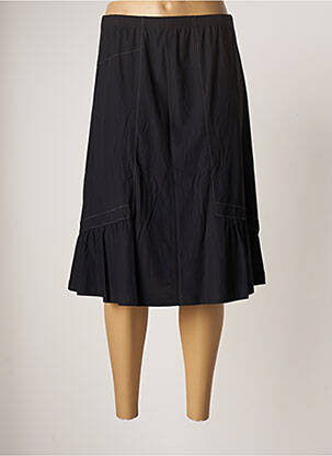 Jupe mi-longue coupe évasée noir PAUPORTÉ femme
