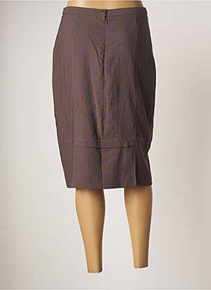Jupe mi-longue taille haute marron PAUPORTÉ femme