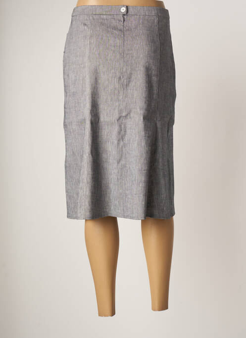 Jupe mi-longue gris GUY DUBOUIS femme