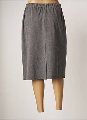 Jupe mi-longue coupe droite gris FRANCOISE F femme
