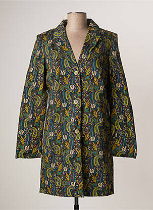 Manteau court coupe droite sans capuche vert LA FIANCEE DU MEKONG femme