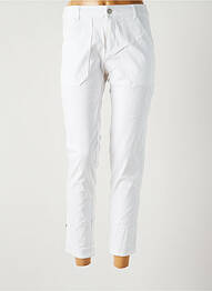 Pantacourt stretch taille normale blanc LA FIANCEE DU MEKONG femme