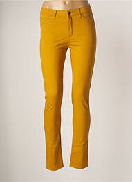 Pantalon slim stretch taille normale jaune LA FIANCEE DU MEKONG femme