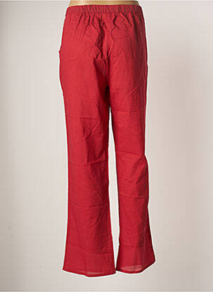 Pantalon droit tissage popeline taille normale rouge LA FIANCEE DU MEKONG femme