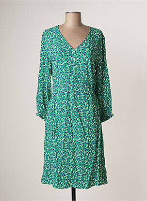 Robe mi-longue manches longues manches longues vert LA FIANCEE DU MEKONG femme