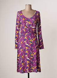 Robe mi-longue manches longues manches longues violet LA FIANCEE DU MEKONG femme