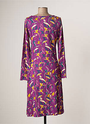Robe mi-longue manches longues manches longues violet LA FIANCEE DU MEKONG femme