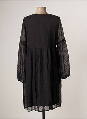 Robe mi-longue manches longues manches longues noir LA FIANCEE DU MEKONG femme