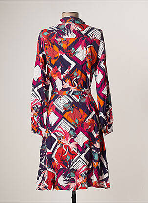 Robe mi-longue manches longues manches longues violet LA FIANCEE DU MEKONG femme