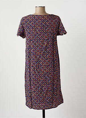 Robe courte manches courtes manches courtes bleu LA FIANCEE DU MEKONG femme