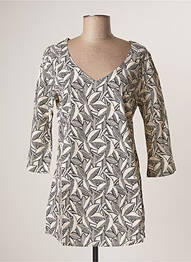 Blouse imprimé fantaisie manches 3/4 noir LA FIANCEE DU MEKONG femme