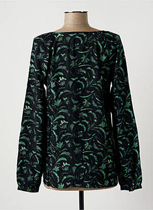 Blouse imprimé fantaisie manches longues vert LA FIANCEE DU MEKONG femme