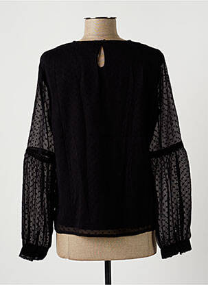 Blouse fermeture boutonnée au dos manches longues noir LA FIANCEE DU MEKONG femme