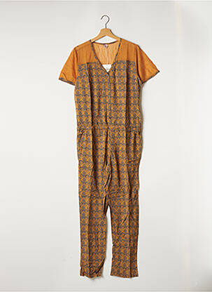 Combi-pantalon manches courtes manches courtes marron LA FIANCEE DU MEKONG femme
