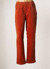 Pantalon droit orange SIGNATURE pour femme seconde vue