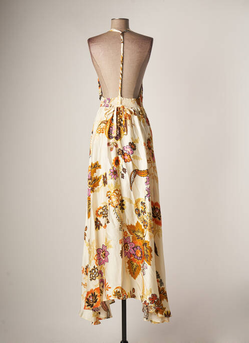 Robe longue beige ANGELA DAVIS pour femme