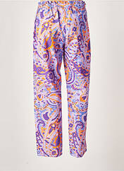 Pantalon droit violet MAX-VOLMARY pour femme seconde vue