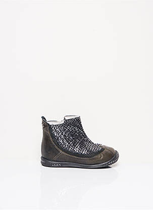 Bottines/boots semelle amovible talon compensé gris IKKS fille