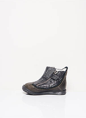Bottines/boots semelle amovible talon compensé gris IKKS fille